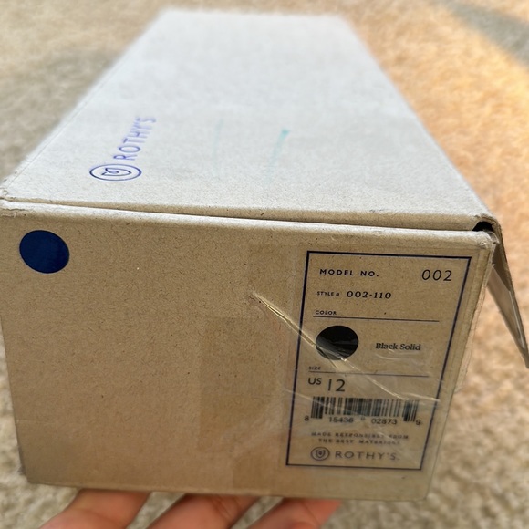 NWT Rothy’s The Point Black Solid Flats - Picture 14 of 14